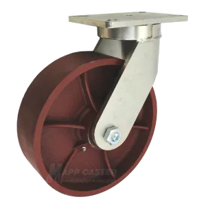 10" x 3" Ductile Steel Wheel P71 Swivel Caster - 5,400 Lbs Capacity