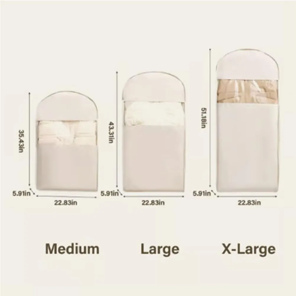 2025 Space Saving Hanging Garment Bag With Self Compression Zipper, Long Dress Bags For Hanging Clothes, Washable Suit Cover For Dresses, Coats, Heavy Duty Garment Bags (1PC-Pink,M)