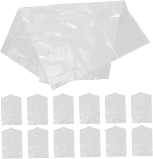 30pcs Clear Garment Bags For Hanging Clothes Transparent Dustproofing Suit Bags For Closet Storage Reusable Clothing Protector For Coats And Uniforms