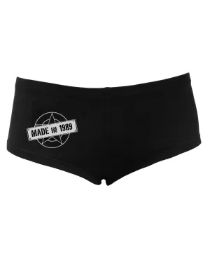30th Birthday Gift Made in 1989 Women's Dark Boyshorts by TooLoud