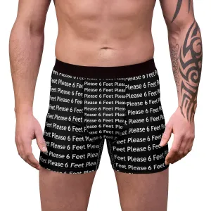 6 feet pls Covid Fun Men&#39;s Boxer Briefs in lightweight fabric, Christmas,Birthday/Engagement/Anniversary/Funny Covid Gifts