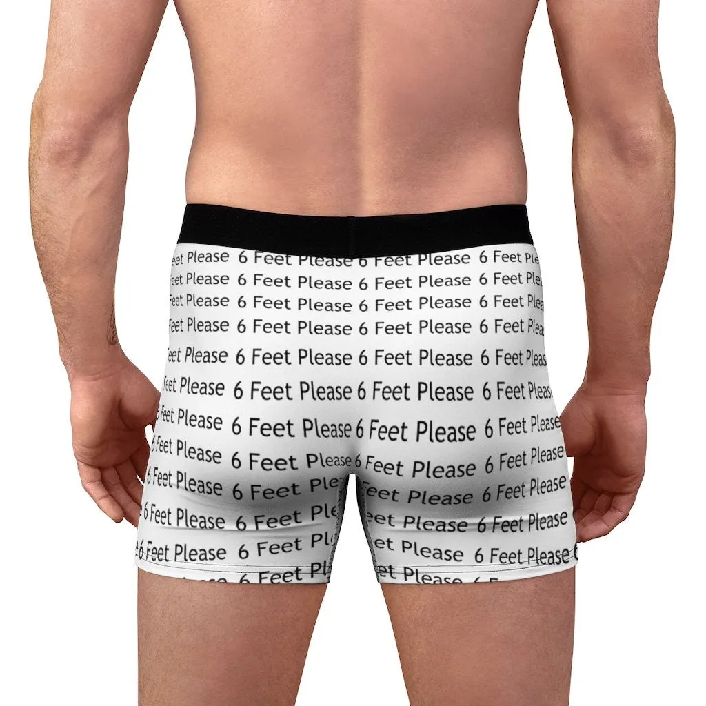 6 feet pls Covid Fun Men&#39;s Boxer Briefs in lightweight fabric, Christmas,Birthday/Engagement/Anniversary/Funny Covid Gifts