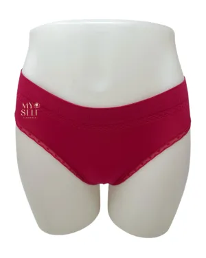 873374 Persian Red B-Smooth Seamless Bikini with Lace