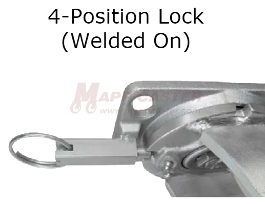 8" x 3" Forged Steel Wheel P70 Rigid Caster - 5,400 Lbs Capacity