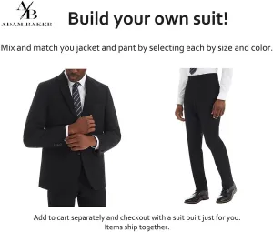 Adam Baker Men's Classic Fit Suit Separates (Jacket & Pants)