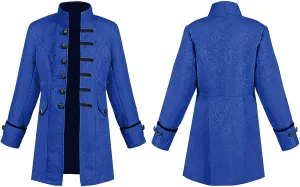 AIEOE Kids Boys Steampunk Pirate Jackets Classic Halloween Cosplay Gothic Dovetail Coat Costume for School Musical