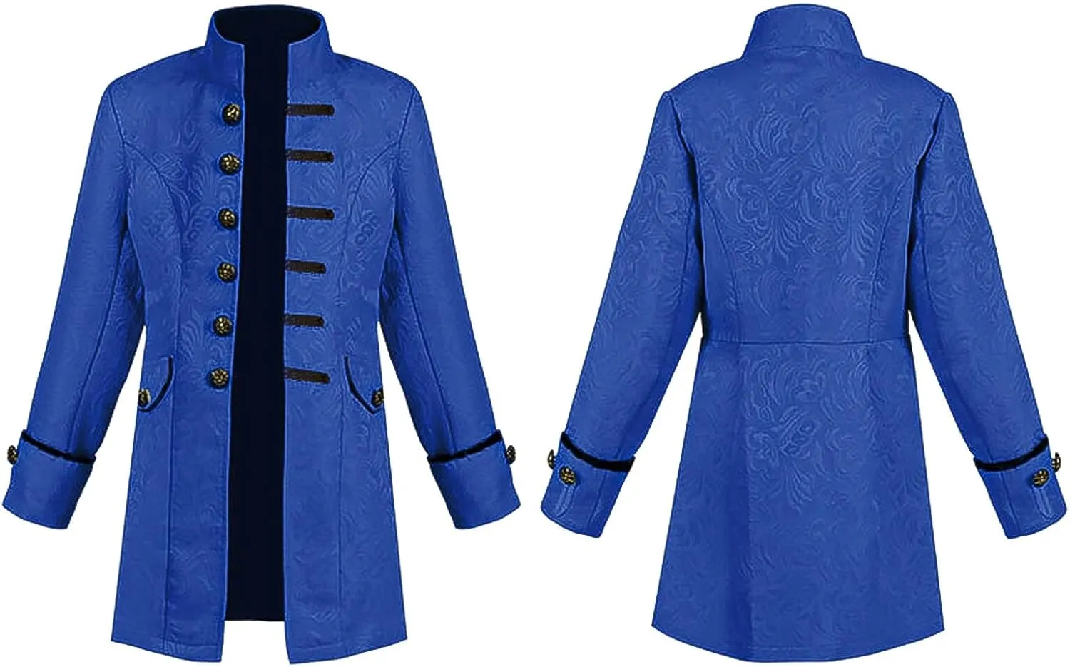 AIEOE Kids Boys Steampunk Pirate Jackets Classic Halloween Cosplay Gothic Dovetail Coat Costume for School Musical
