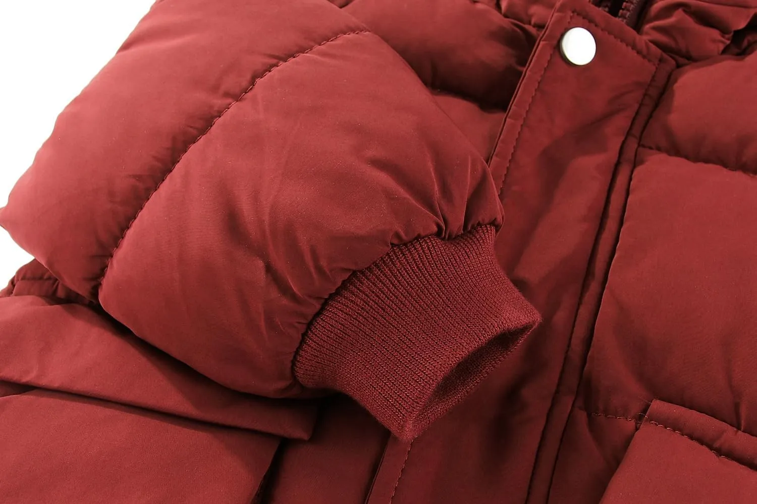 AIWUHE Toddler Winter Coat Boys Girls Down Jacket Hooded Fleece Warm Outwear 3D Ear Padded Puffer Jacket With Pockets 1-6Y