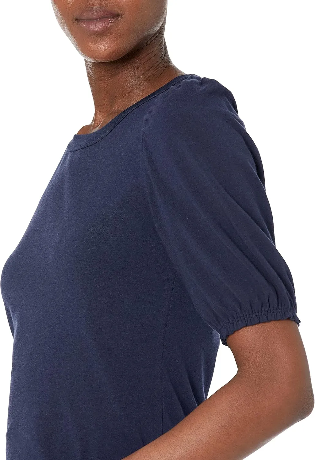 Amazon Essentials Women's Classic-Fit Puff Short-Sleeve Crewneck T-Shirt