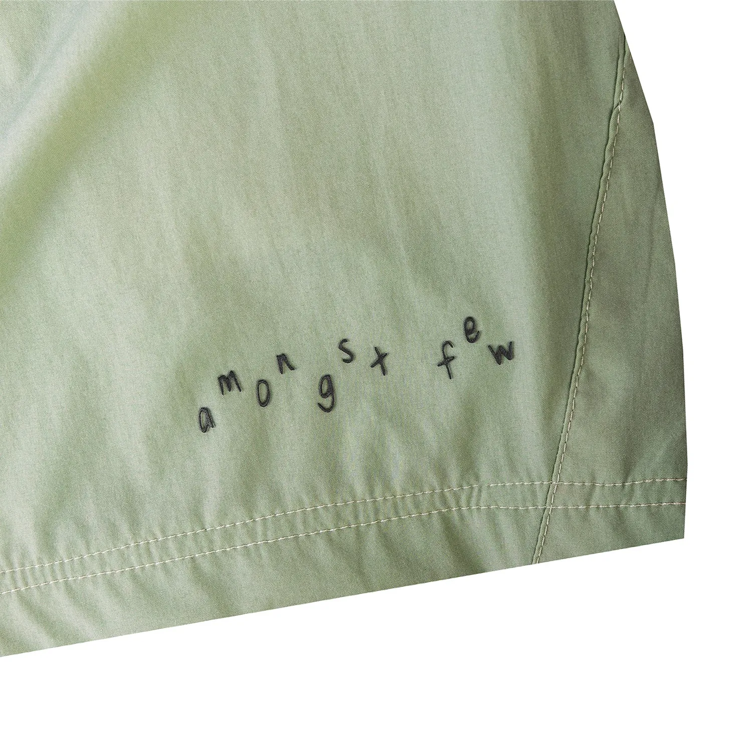 amongst few - Toddler Text Shorts (Sage)