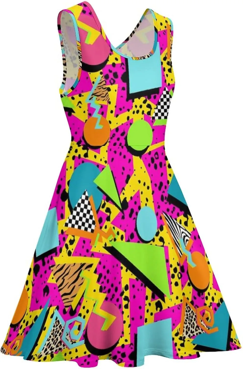 AMRANDOM Womens Summer Sundress Hawaii Beach Sleeveless Dress, XS-5XL