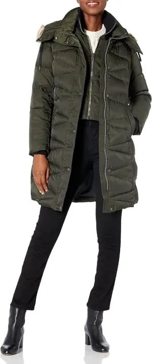 Andrew Marc Women's Malabar Fitted Down Coat