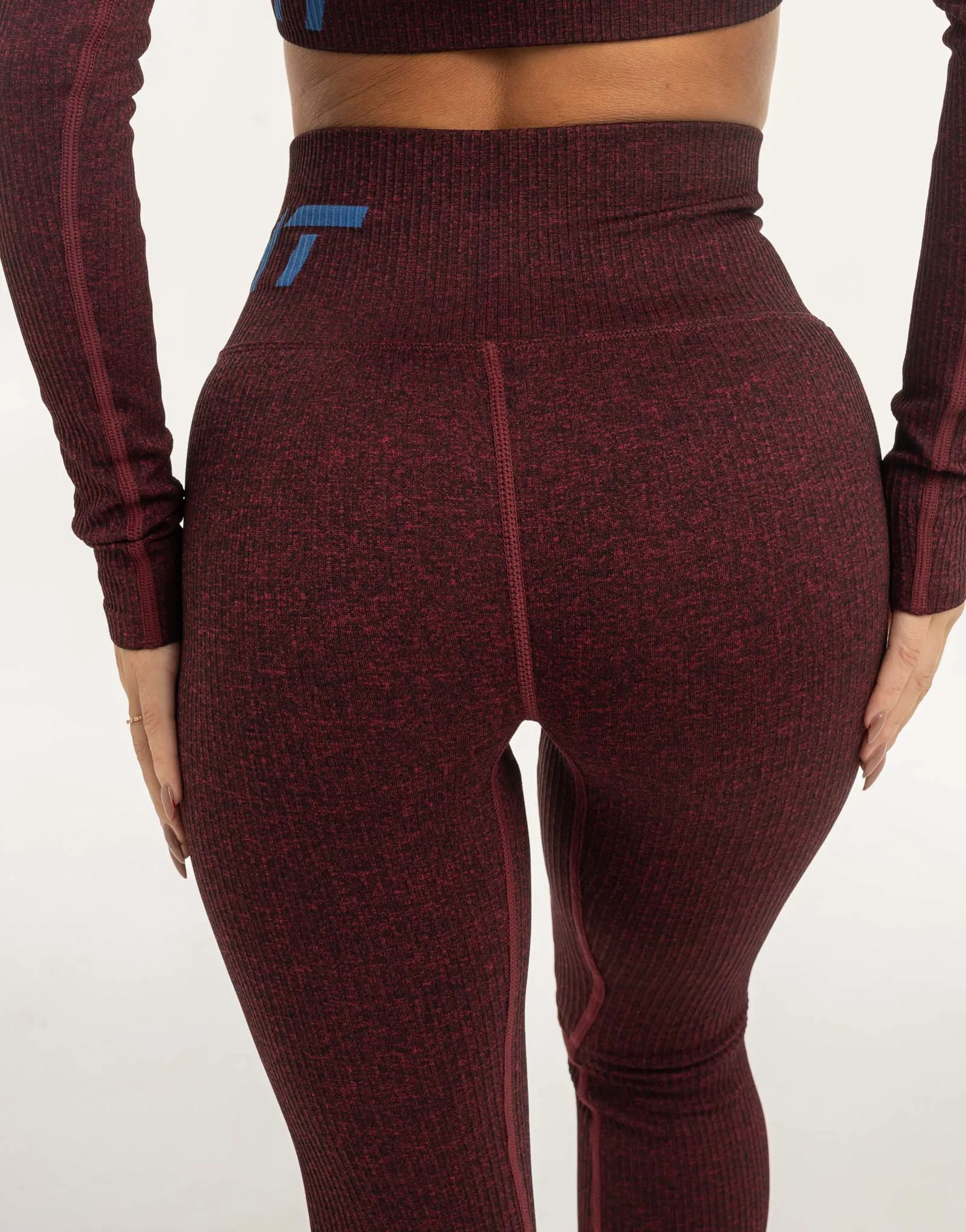 Arise Comfort Flare Leggings - Magenta Marl