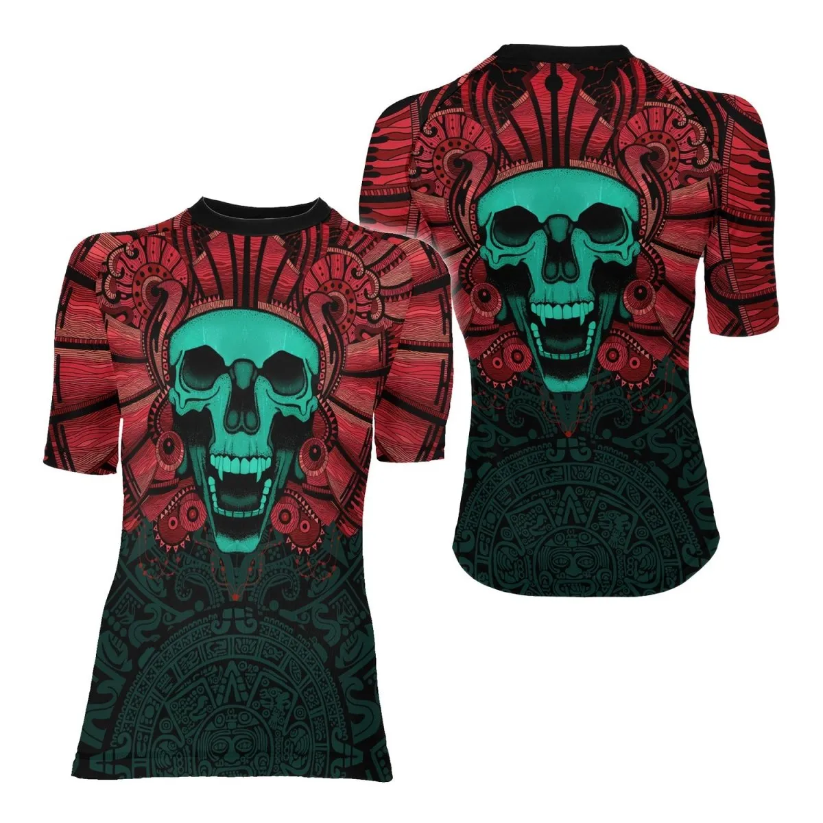Aztec Heritage Women's Short Sleeve Rash Guard
