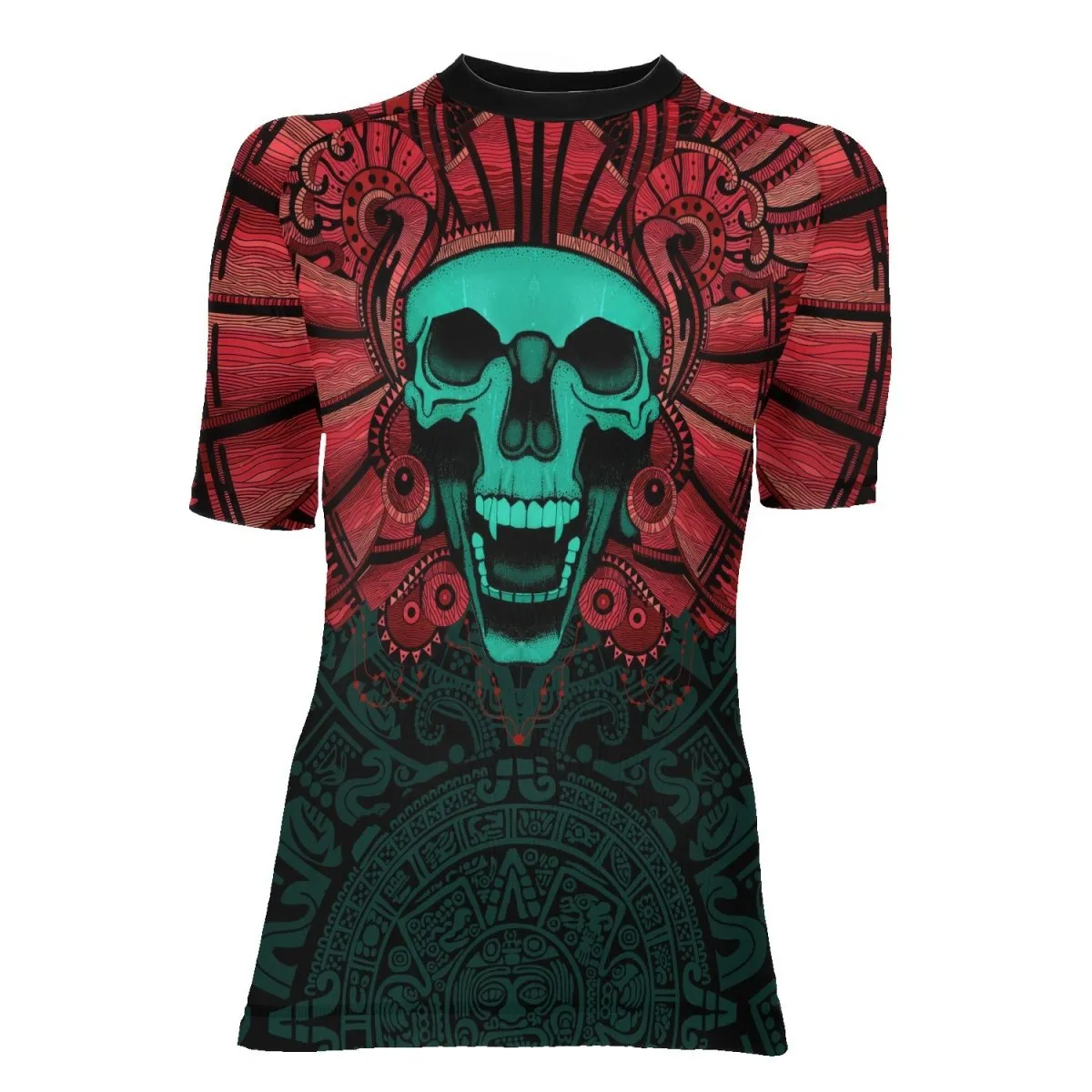 Aztec Heritage Women's Short Sleeve Rash Guard