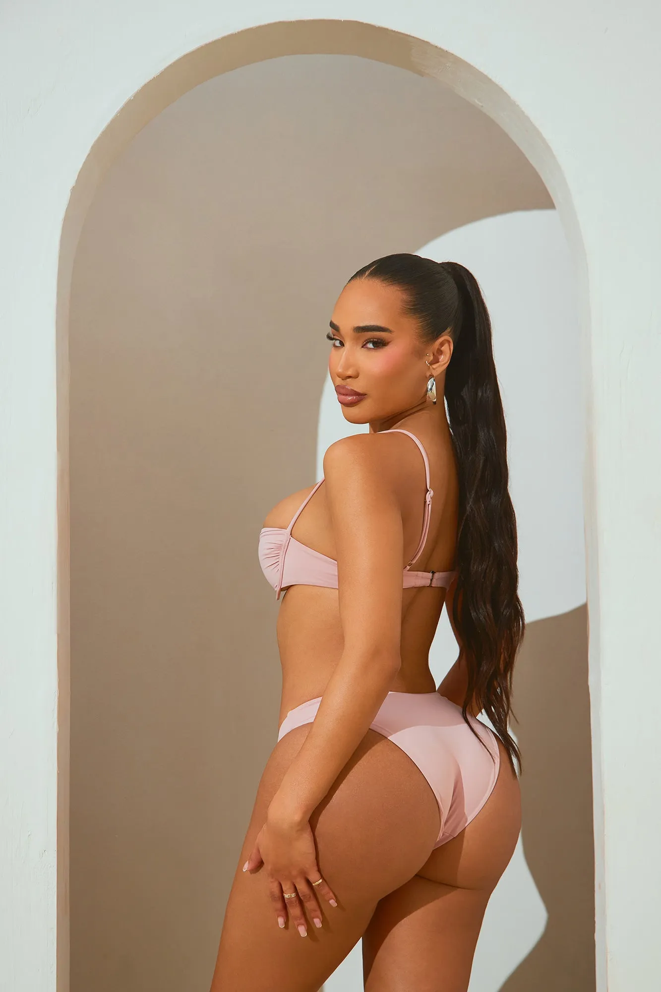 Beachside Summers Underwire 2 Piece Bikini - Taupe