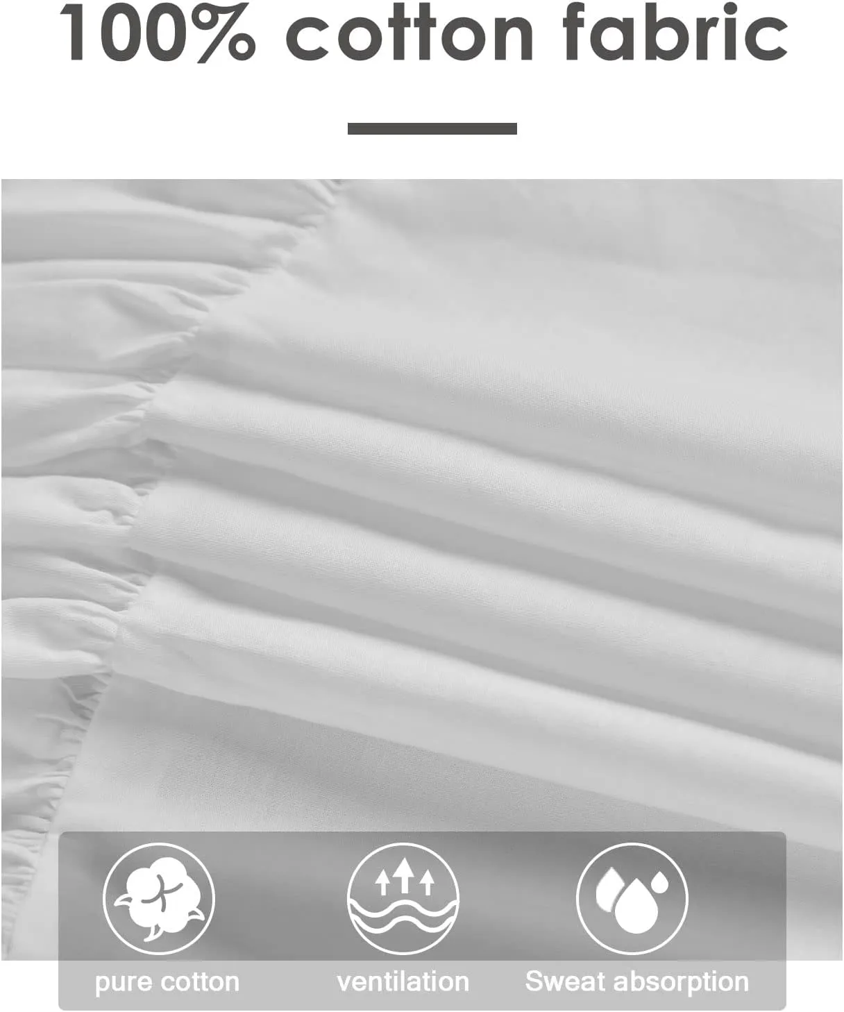 BEAUTELICATE Women Half Slip 100% Cotton Underskirt Skirt Extender with Ruffle Lace Trim Long Skirt