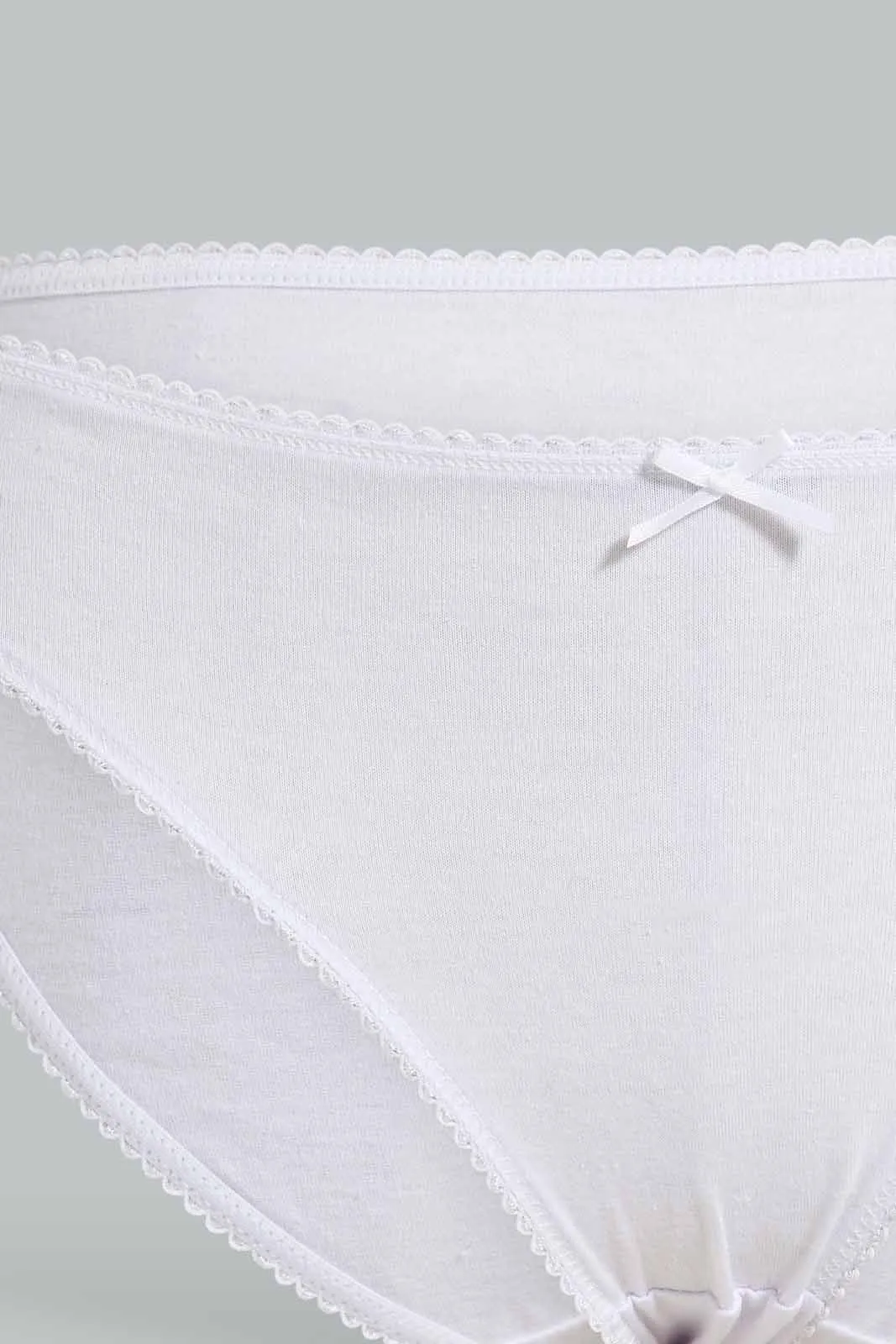 Black And White Hi-Leg Briefs For Women (Pack of 5)