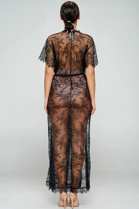 Black Lace Cover-Up