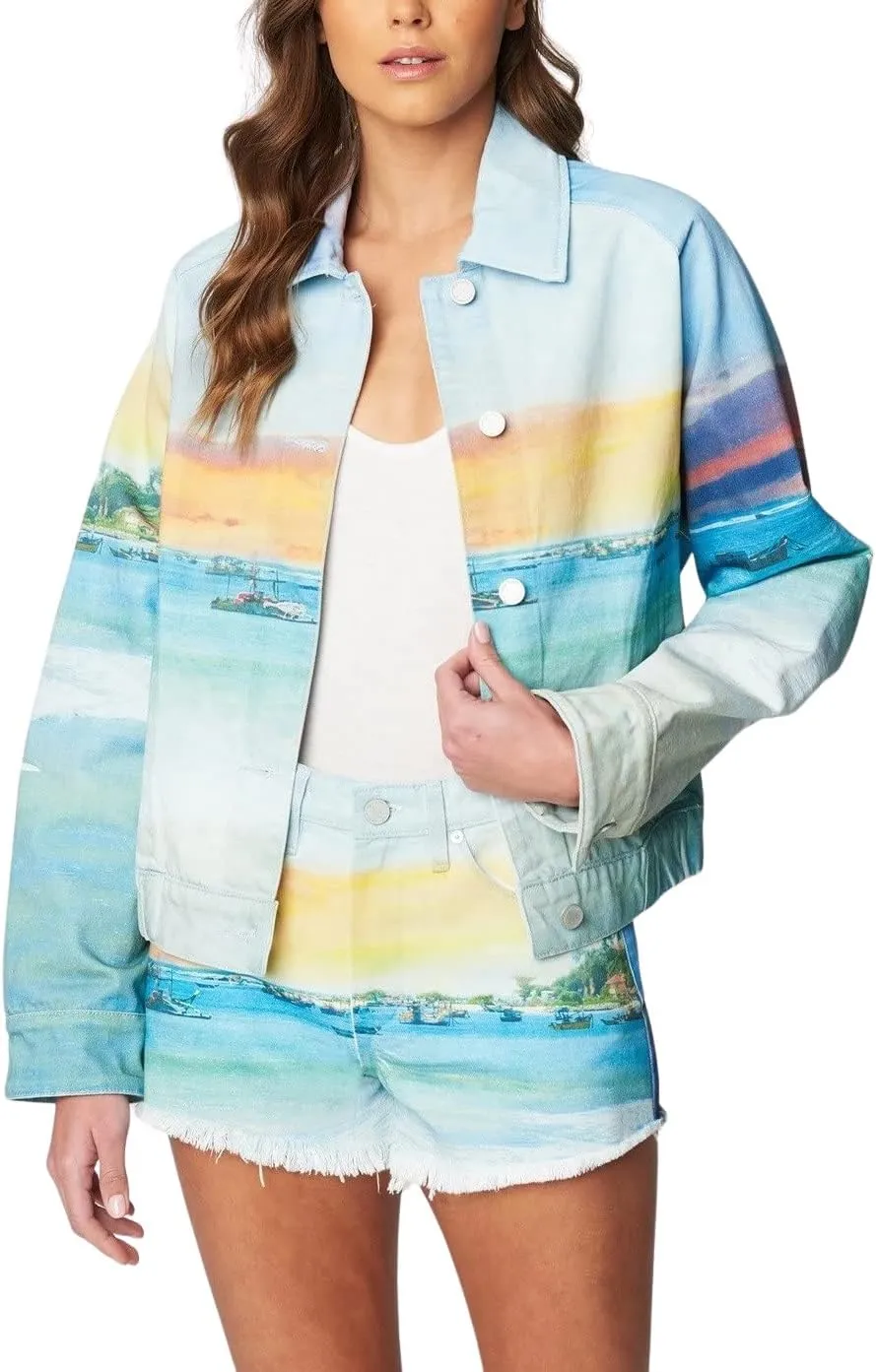[BLANKNYC] mens Denim Jacket, Lost in Paradise, Large US