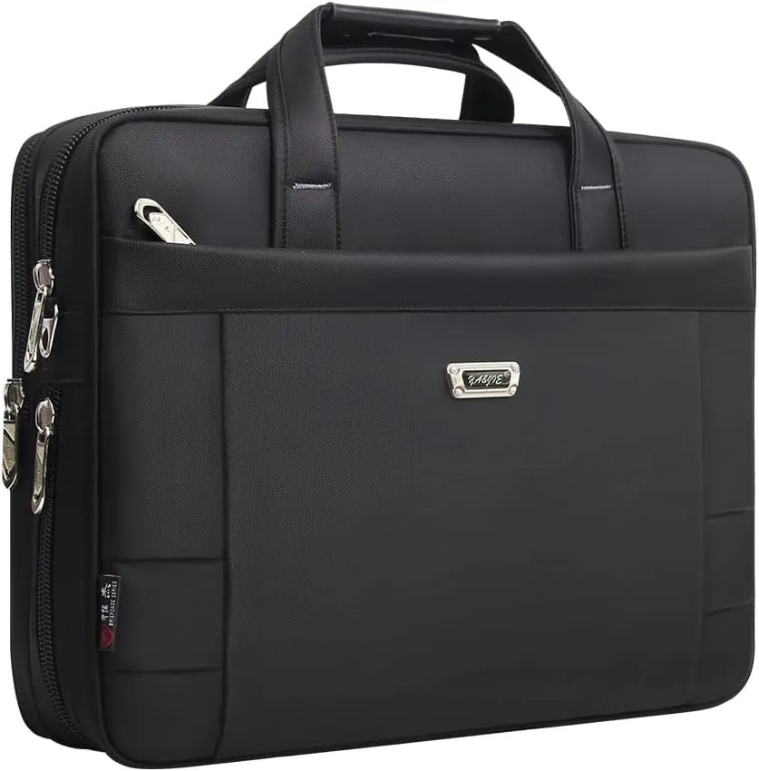 Briefcases For Men Canvas Tote Bag Laptop Case 15.6 Inch 17 Inch Computer Large Work Bags Business Shoulder Office Messenger