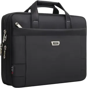 Briefcases For Men Canvas Tote Bag Laptop Case 15.6 Inch 17 Inch Computer Large Work Bags Business Shoulder Office Messenger