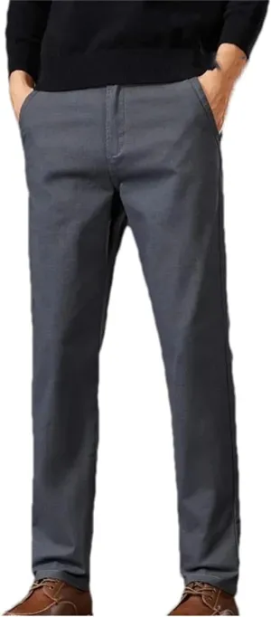 Business Casual Men's Pant Spring Autumn Slim Fit Straight Leg Pants