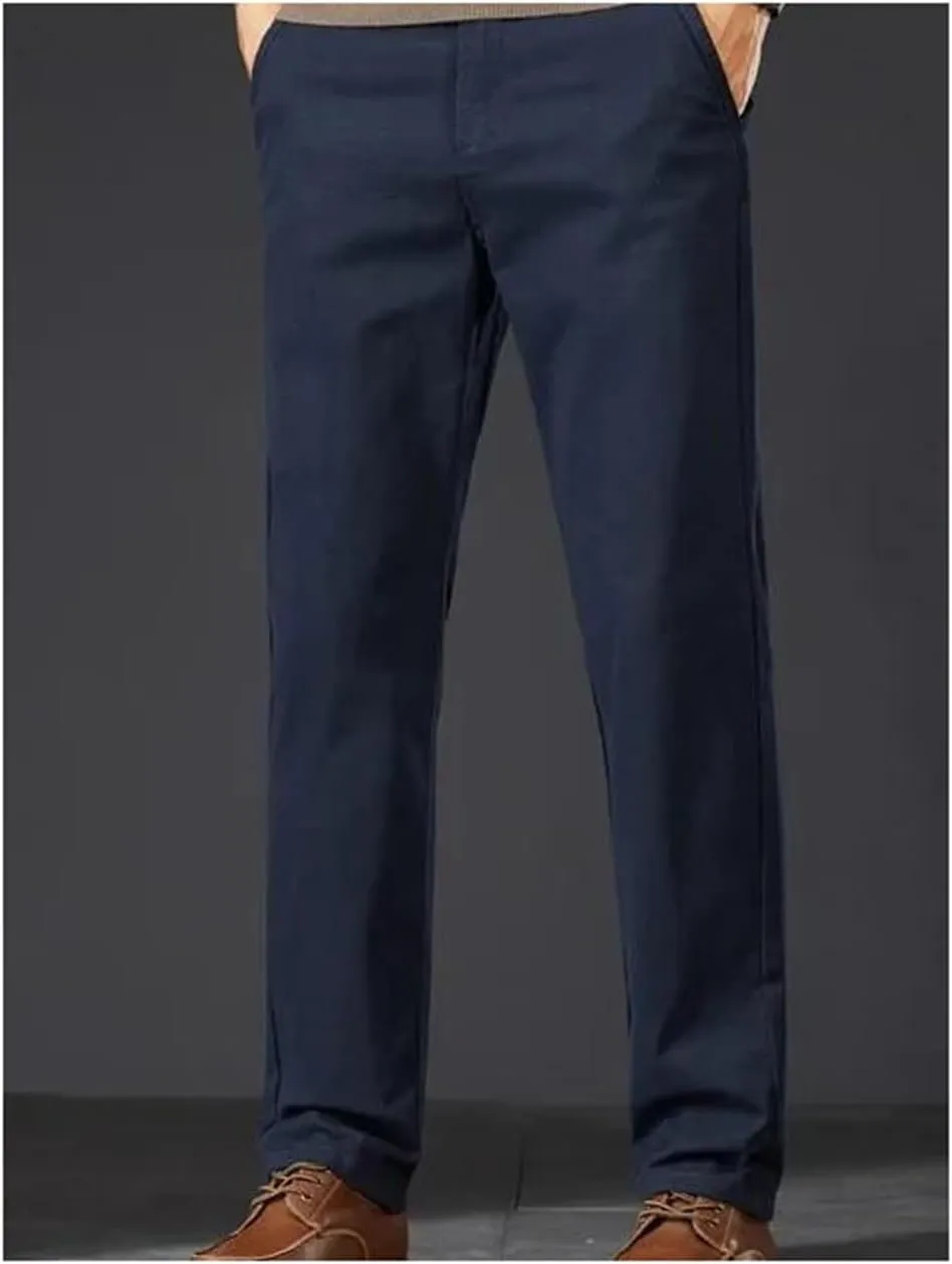 Business Casual Men's Pant Spring Autumn Slim Fit Straight Leg Pants