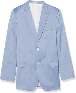 Calvin Klein Boys' Blazer Suit Jacket, 2 Single Breasted Closure, Buttoned Cuffs & Front Flap Pockets