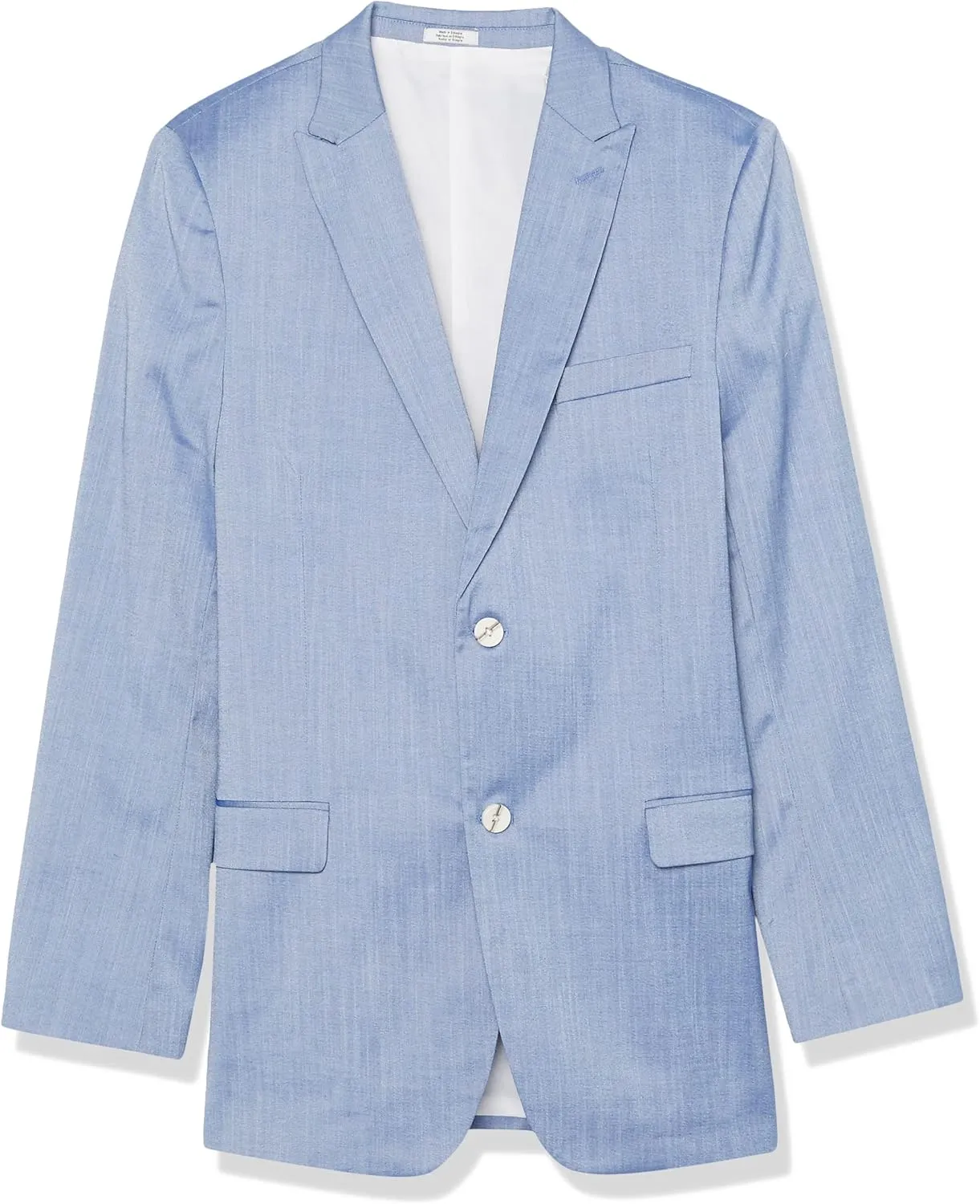 Calvin Klein Boys' Blazer Suit Jacket, 2 Single Breasted Closure, Buttoned Cuffs & Front Flap Pockets