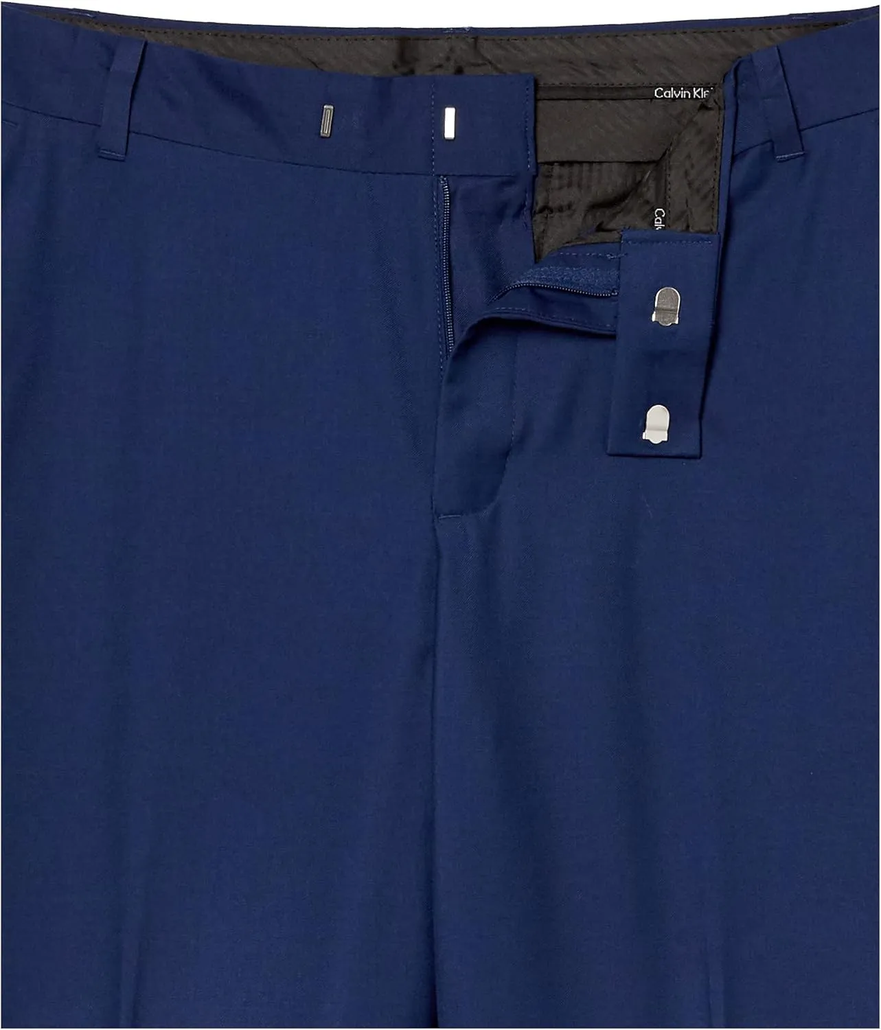 Calvin Klein Boys' Flat Bi-Stretch Dress Pant, Straight Leg Fit, Belt Loops & Front Pockets
