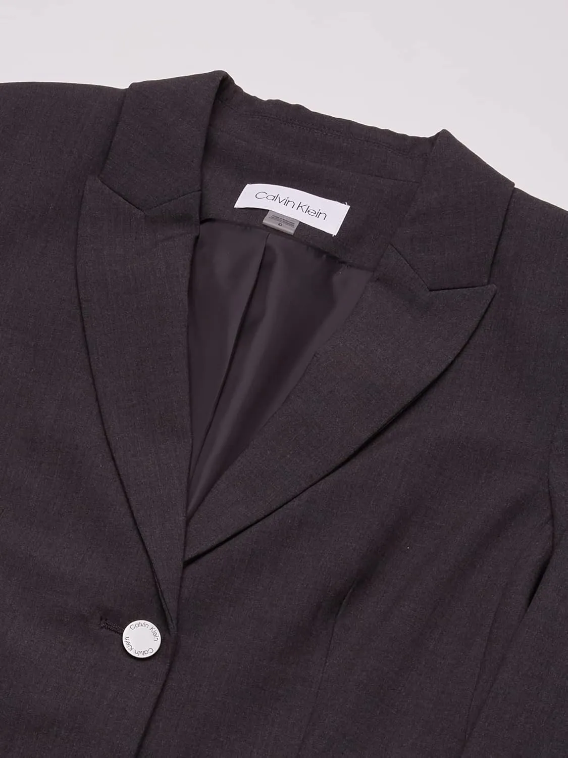 Calvin Klein Women's Two Button Lux Blazer (Petite, Standard, & Plus)