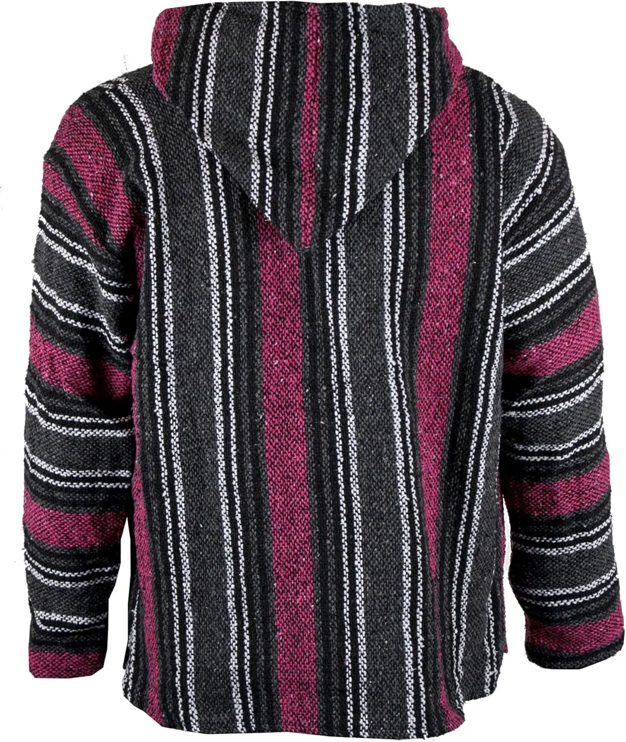 Canyon Creek Striped Woven Baja Jacket Coat Hoodie