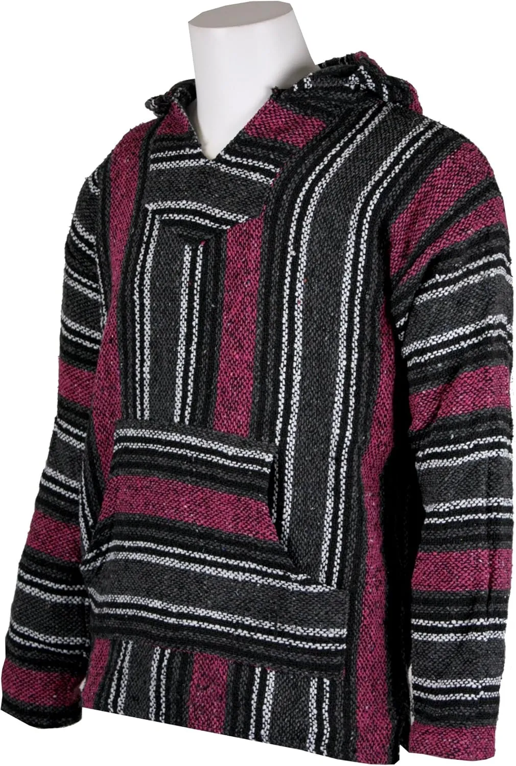 Canyon Creek Striped Woven Baja Jacket Coat Hoodie