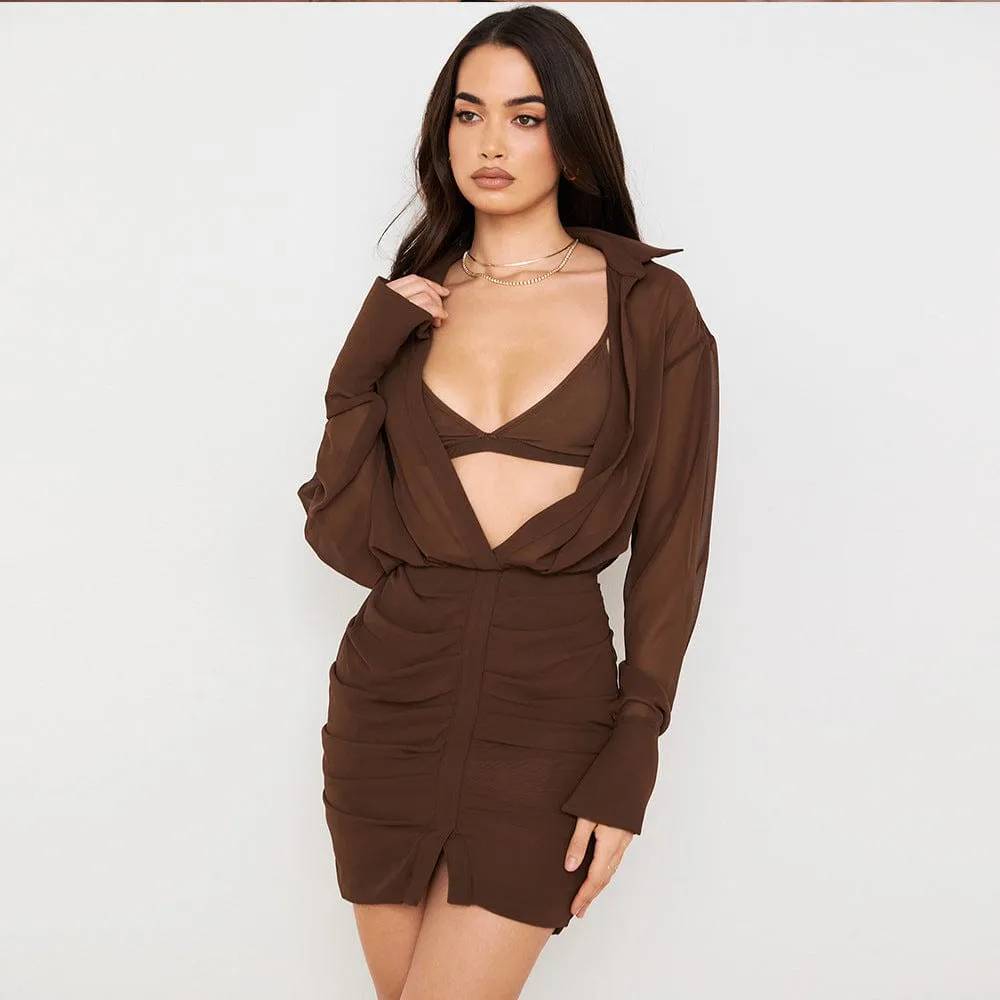 Cara Mesh Sheer Set