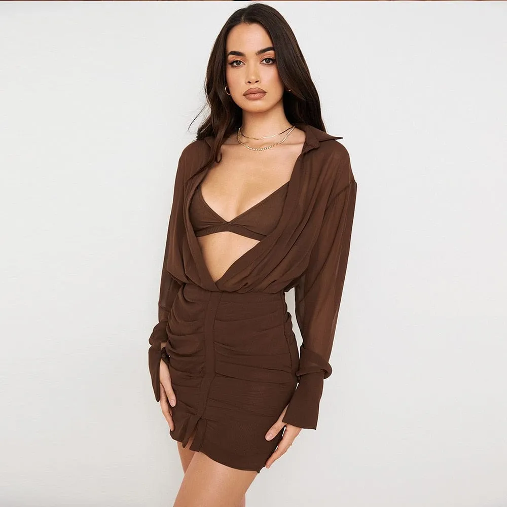 Cara Mesh Sheer Set