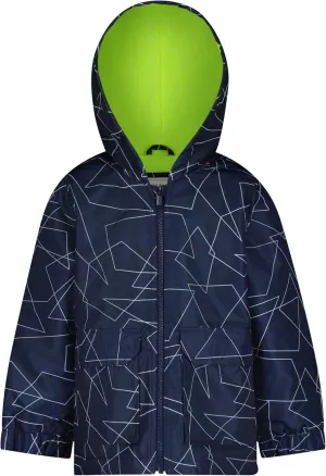 Carter's Boys' Fleece-Lined Flap-Pocket Rain Jacket Midweight Coat