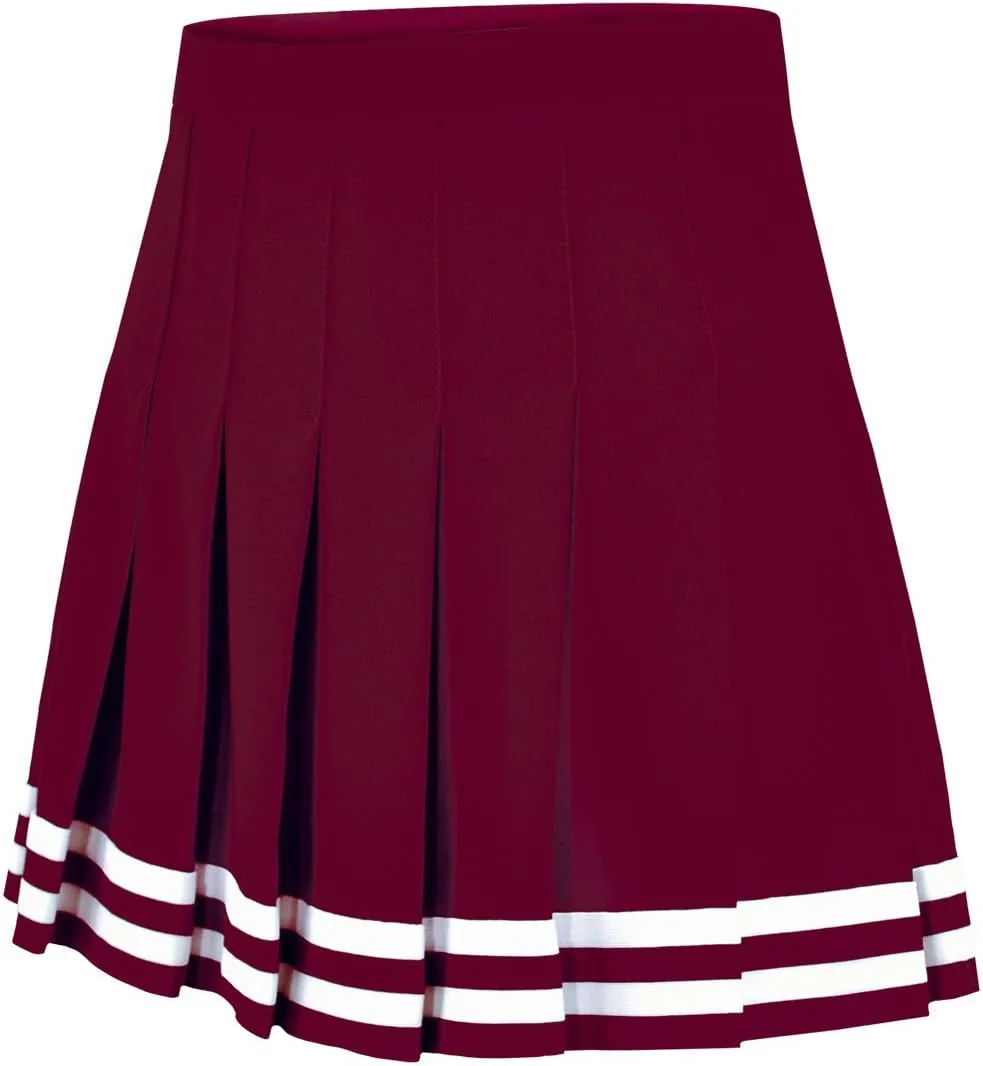chass Double-Knit Knife-Pleat Cheerleading Skirt - Cheer Uniform Skirt