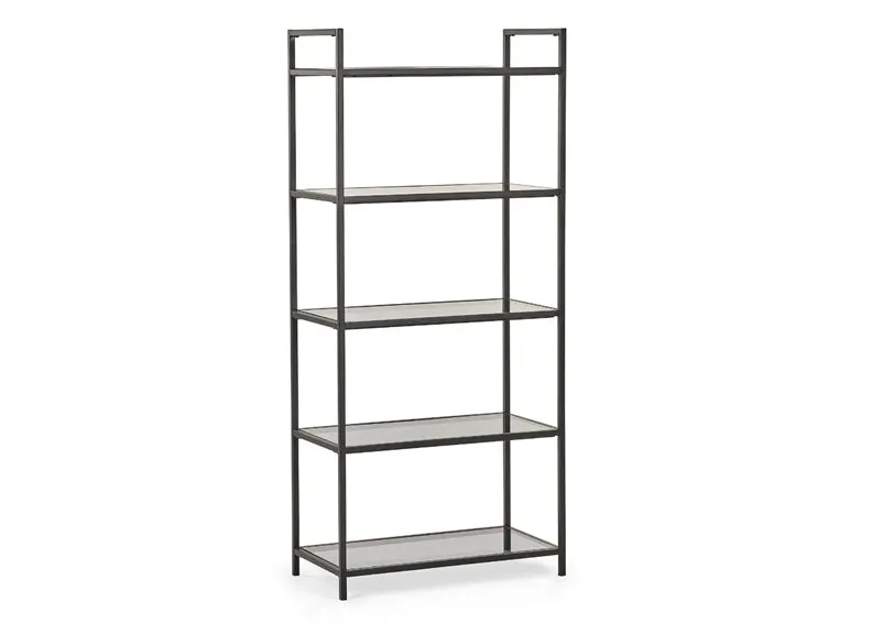 Chicago Smoked Glass Tall Bookcase