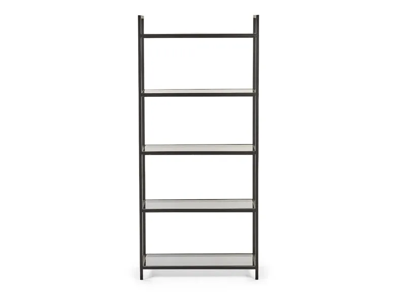 Chicago Smoked Glass Tall Bookcase