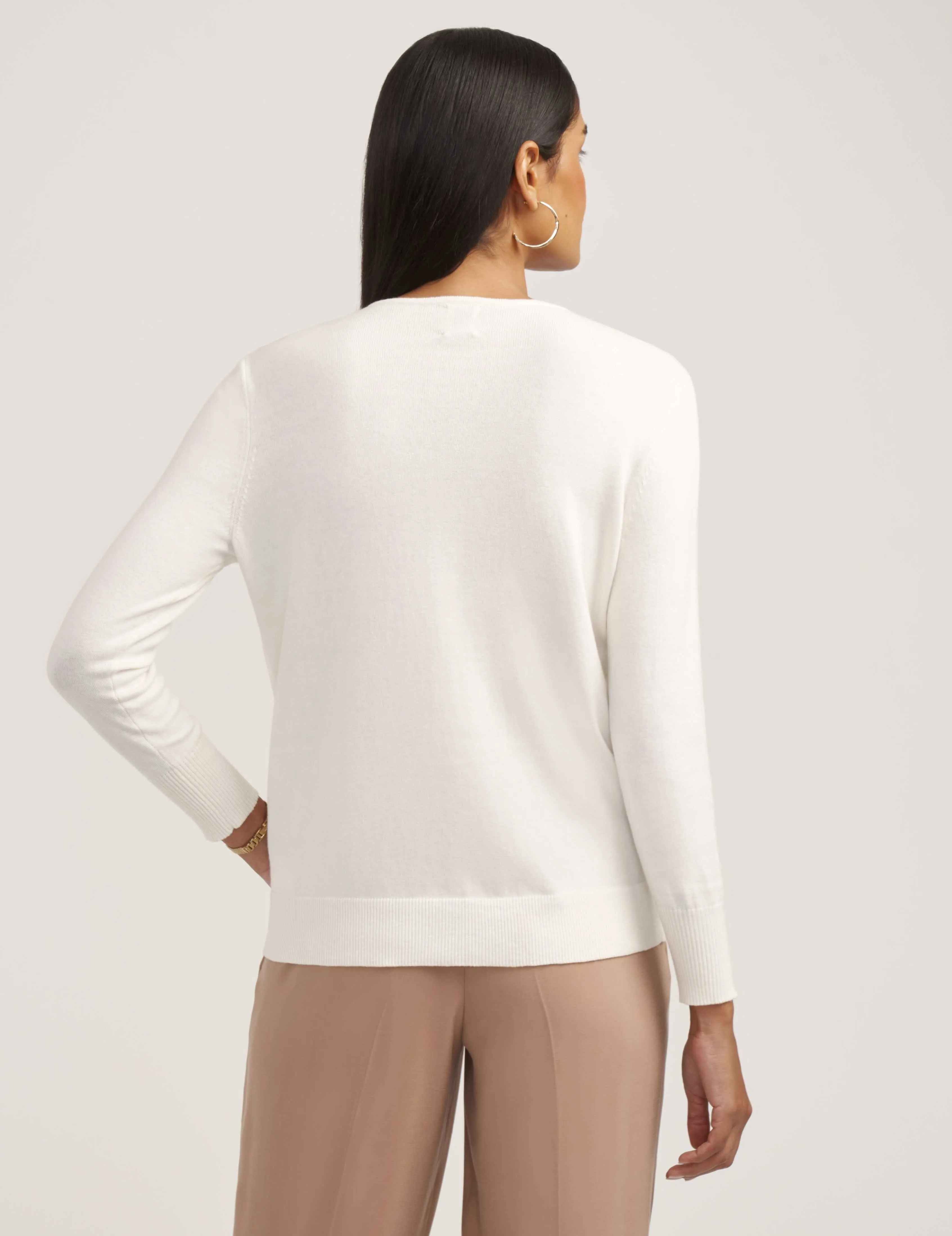 Classic Crew Twofer Cardigan- Sale