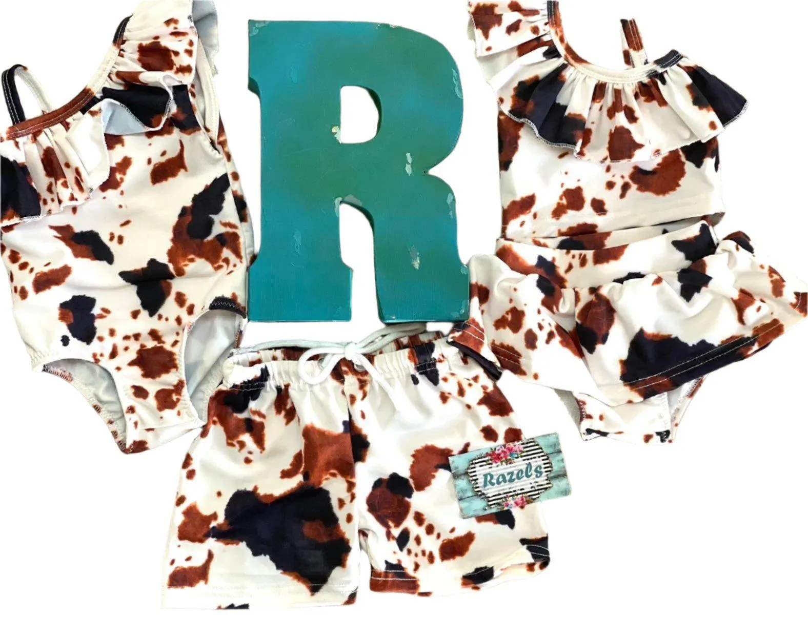 Cowprint Swimsuits, Western Swimsuits, COW PRINT Bikini