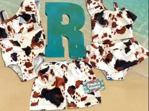 Cowprint Swimsuits, Western Swimsuits, COW PRINT Bikini