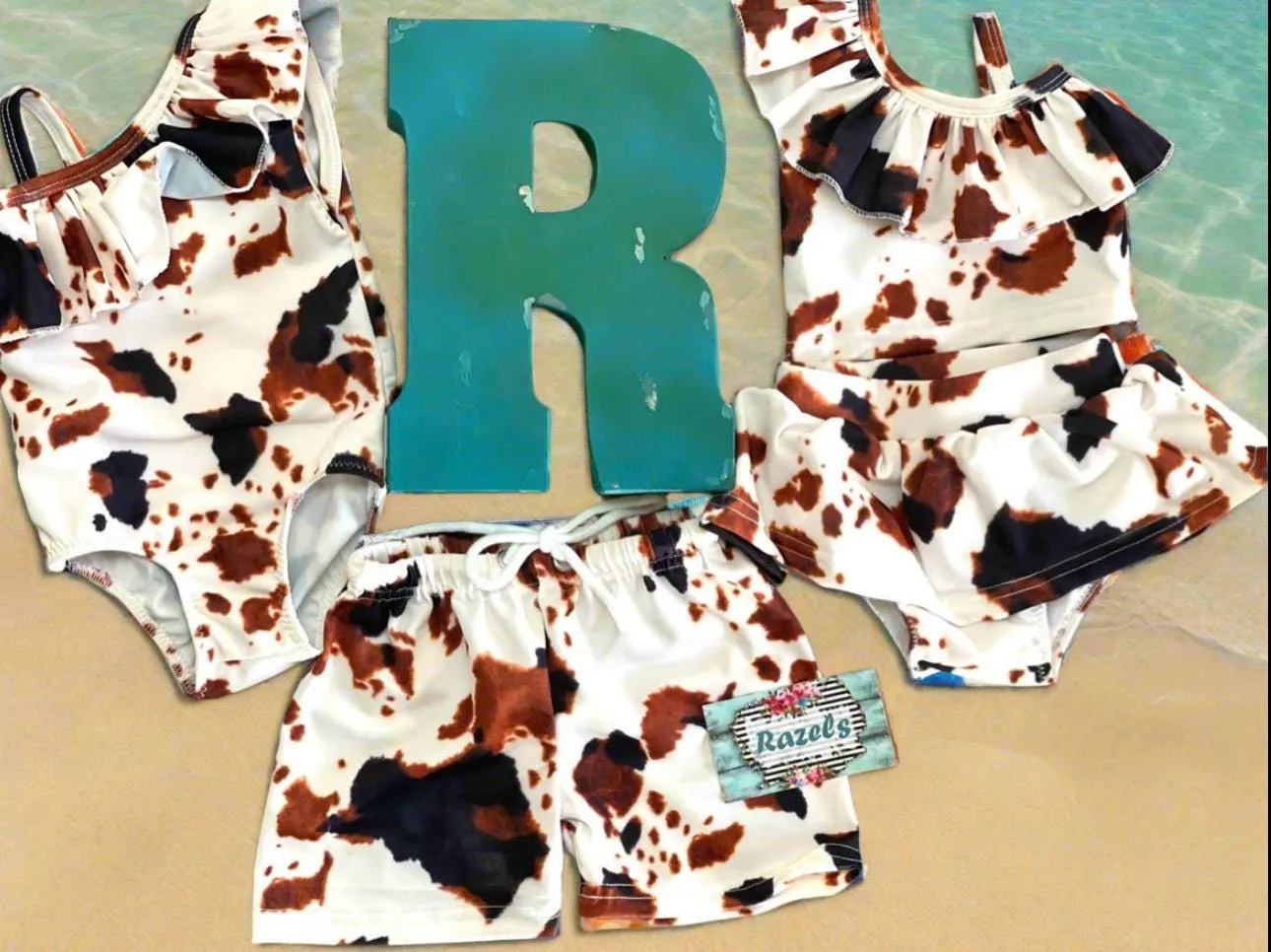 Cowprint Swimsuits, Western Swimsuits, COW PRINT Bikini