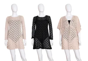 CU-CMCRT - Wholesale Women's Knit Pull Over Cover-Ups