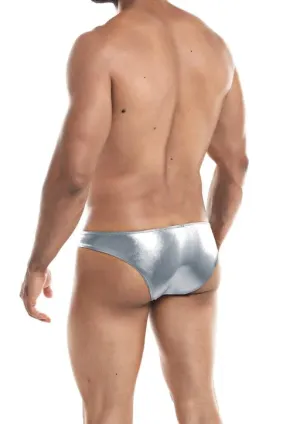 CUT FOR MEN LOW RISE BIKINI SILVER MEDIUM