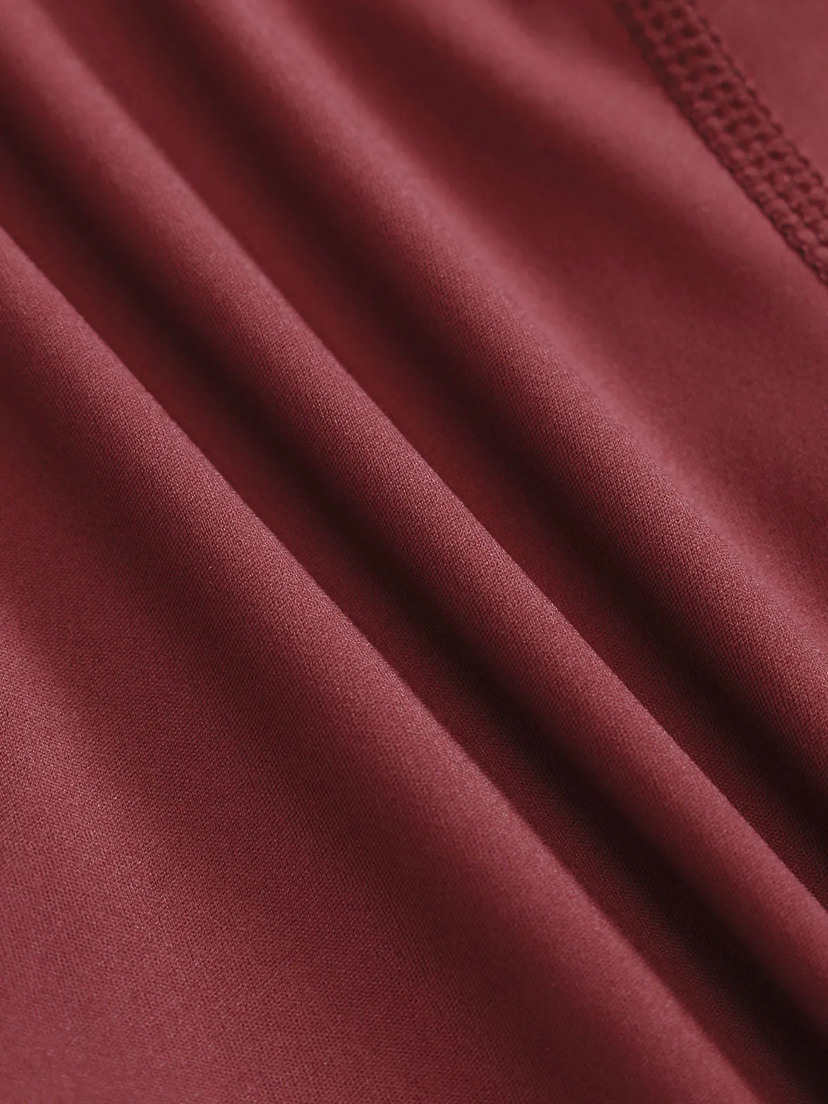 Dark Red High Waisted Mesh Leggings 24”