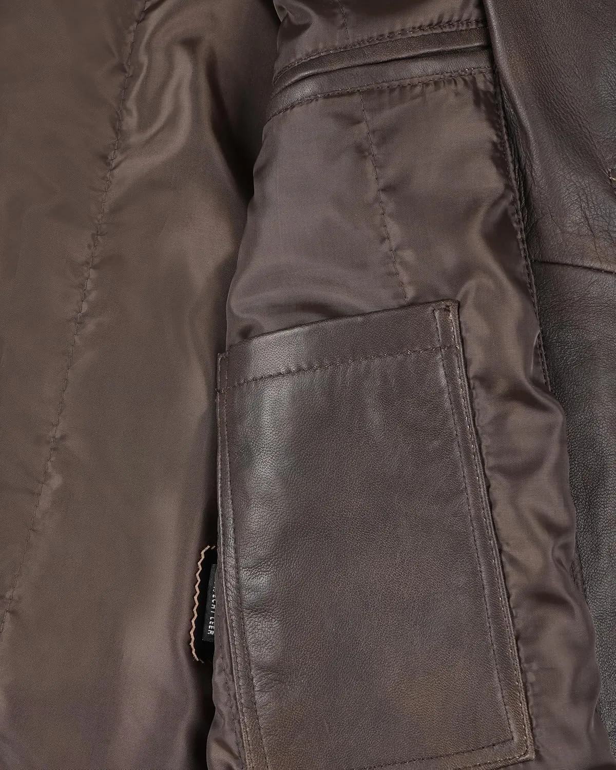 Decrum Leather Coat Men - Carcoat Style Winter Classic Long Real Leather Jackets For Men