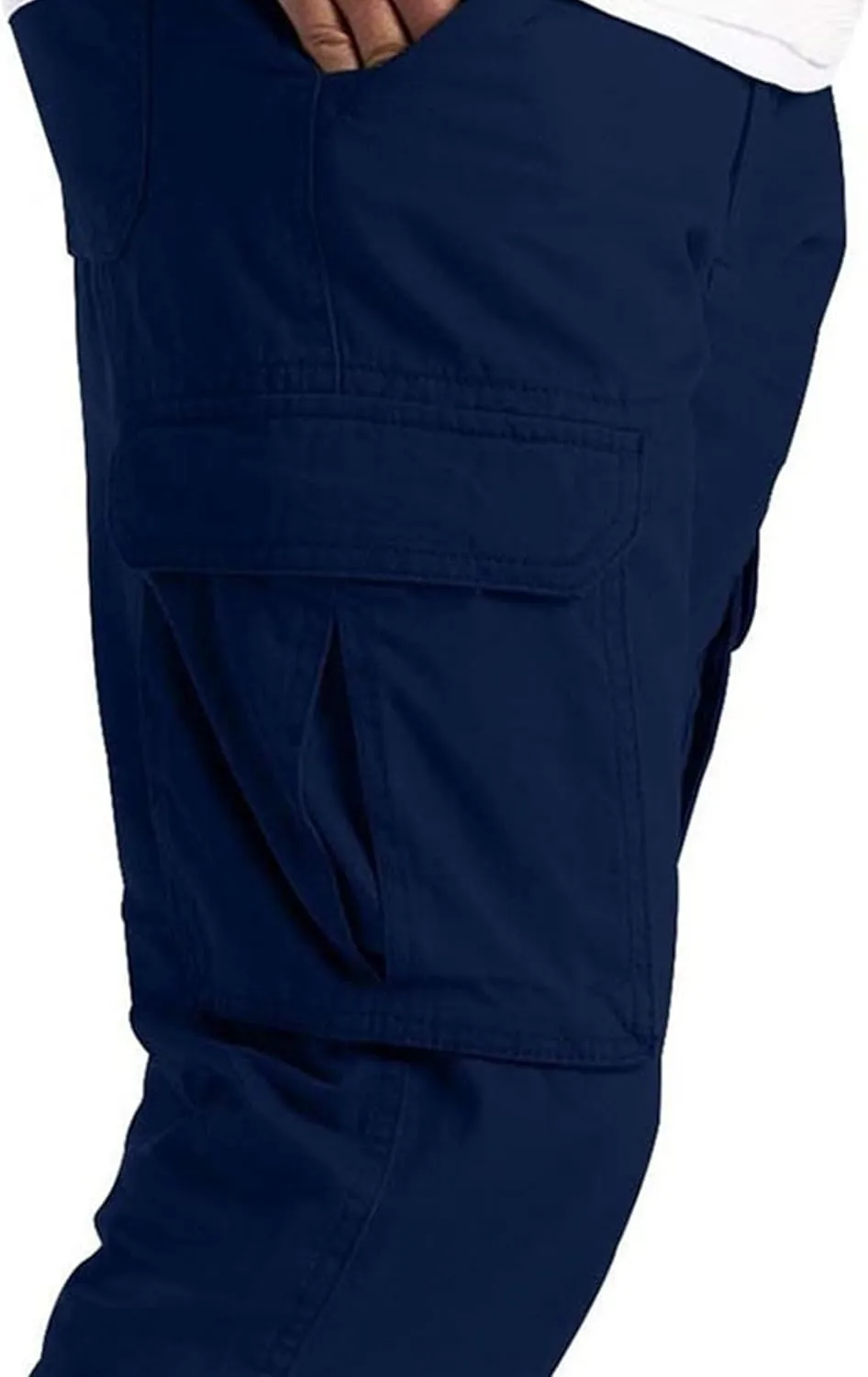 DGHM-JLMY Cargo Pants for Men Casual Multi Pockets Slim Fit Joggers Sweatpants Fashion Straight Leg Comfort Casual Pants