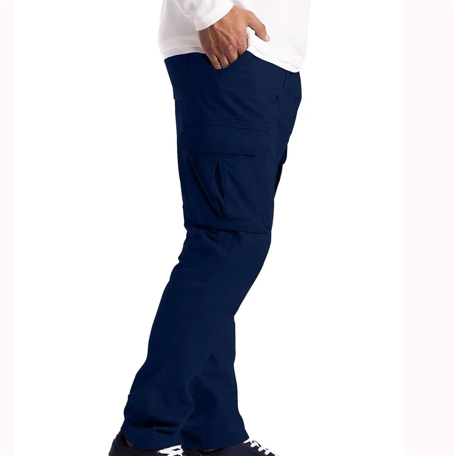 DGHM-JLMY Cargo Pants for Men Casual Multi Pockets Slim Fit Joggers Sweatpants Fashion Straight Leg Comfort Casual Pants